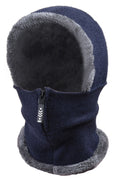 Women Comfortable Cozy Solid Colored Winter Wind Breaker Knitted Hat