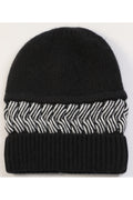 Women Printed Pattern Casual Winter Thick Knitted Hat