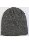 Women Convenient Solid Colored Thick Breathable Knitted Hat