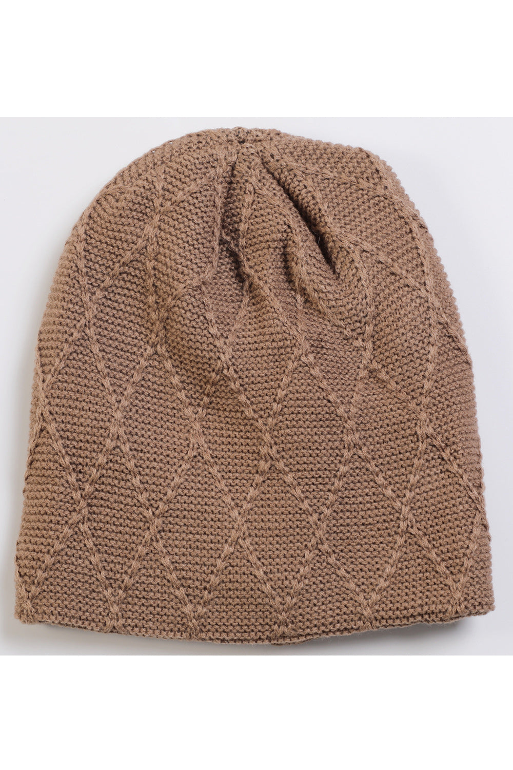 Women Convenient Solid Colored Thick Breathable Knitted Hat