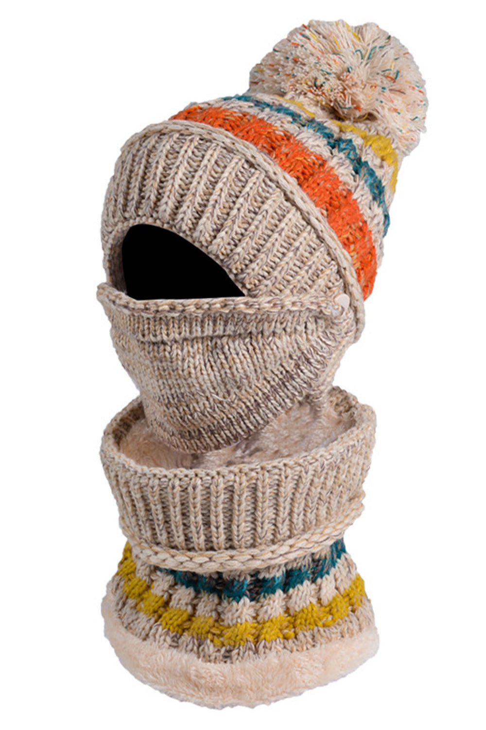 Women Solid Pattern Thick Classy Knitted Hat
