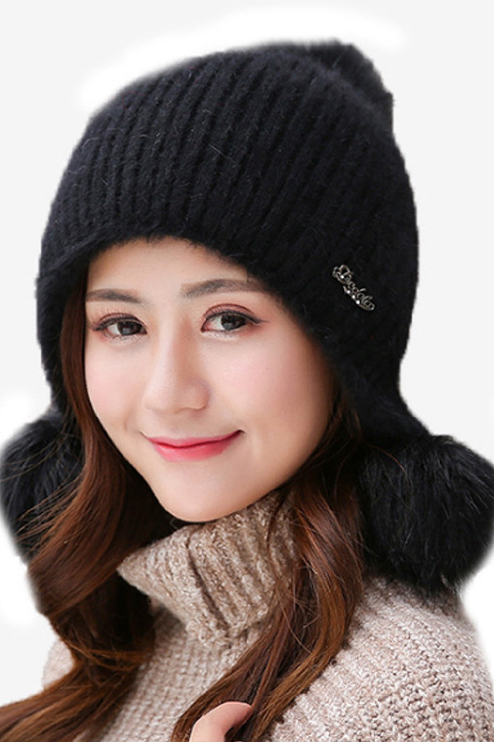 Women Pretty Solid Colored Convenient Warm Knitted Hat