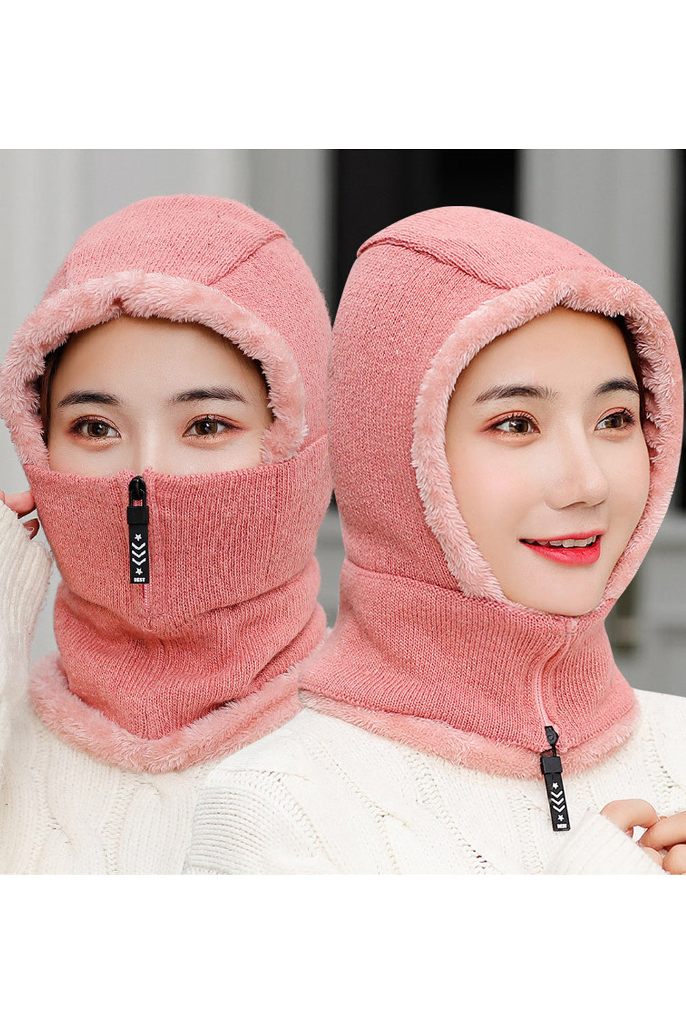 Women Casual Winter Thick Solid Pattern Magnificent Knitted Hat