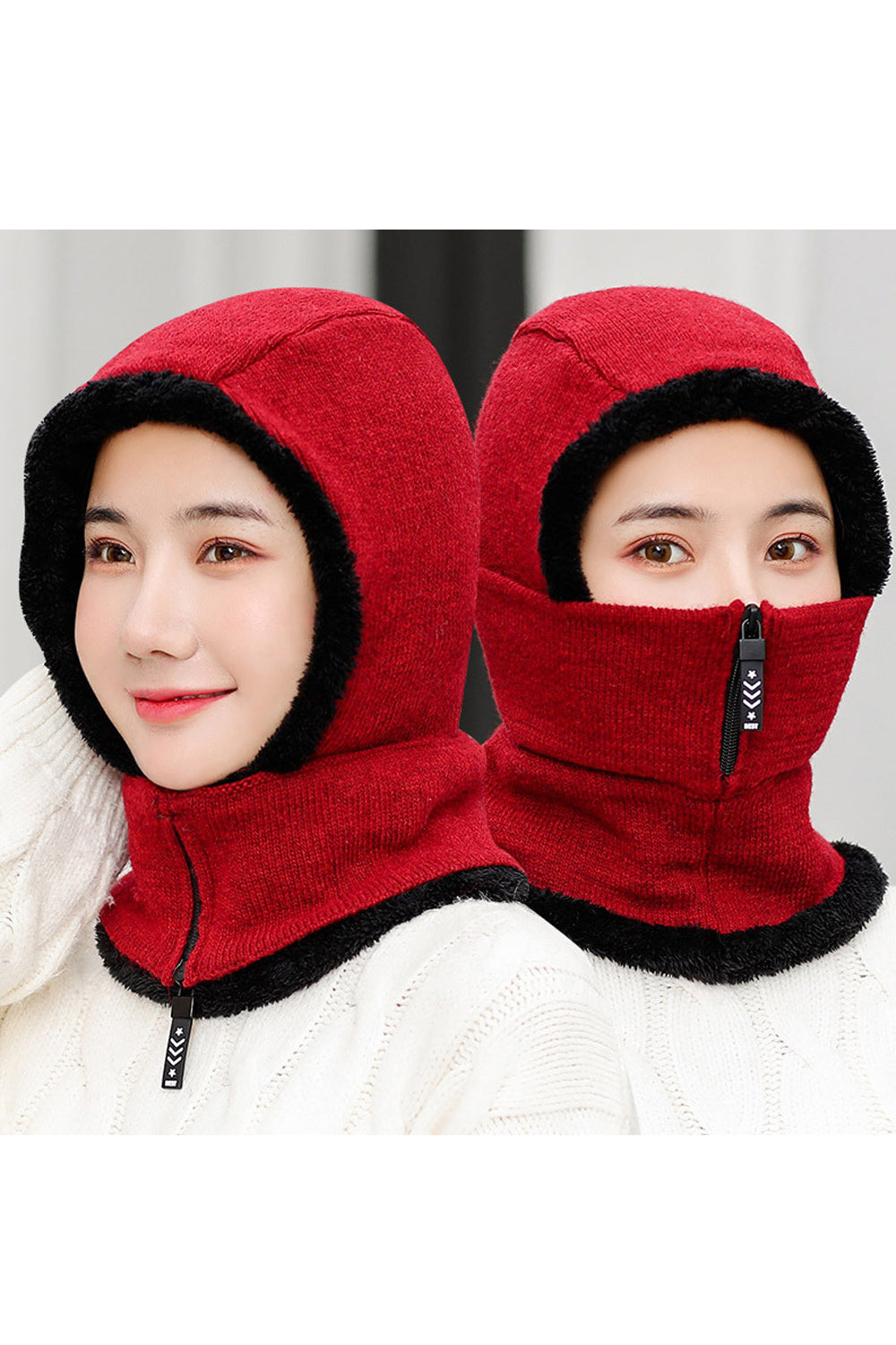Women Casual Winter Thick Solid Pattern Magnificent Knitted Hat