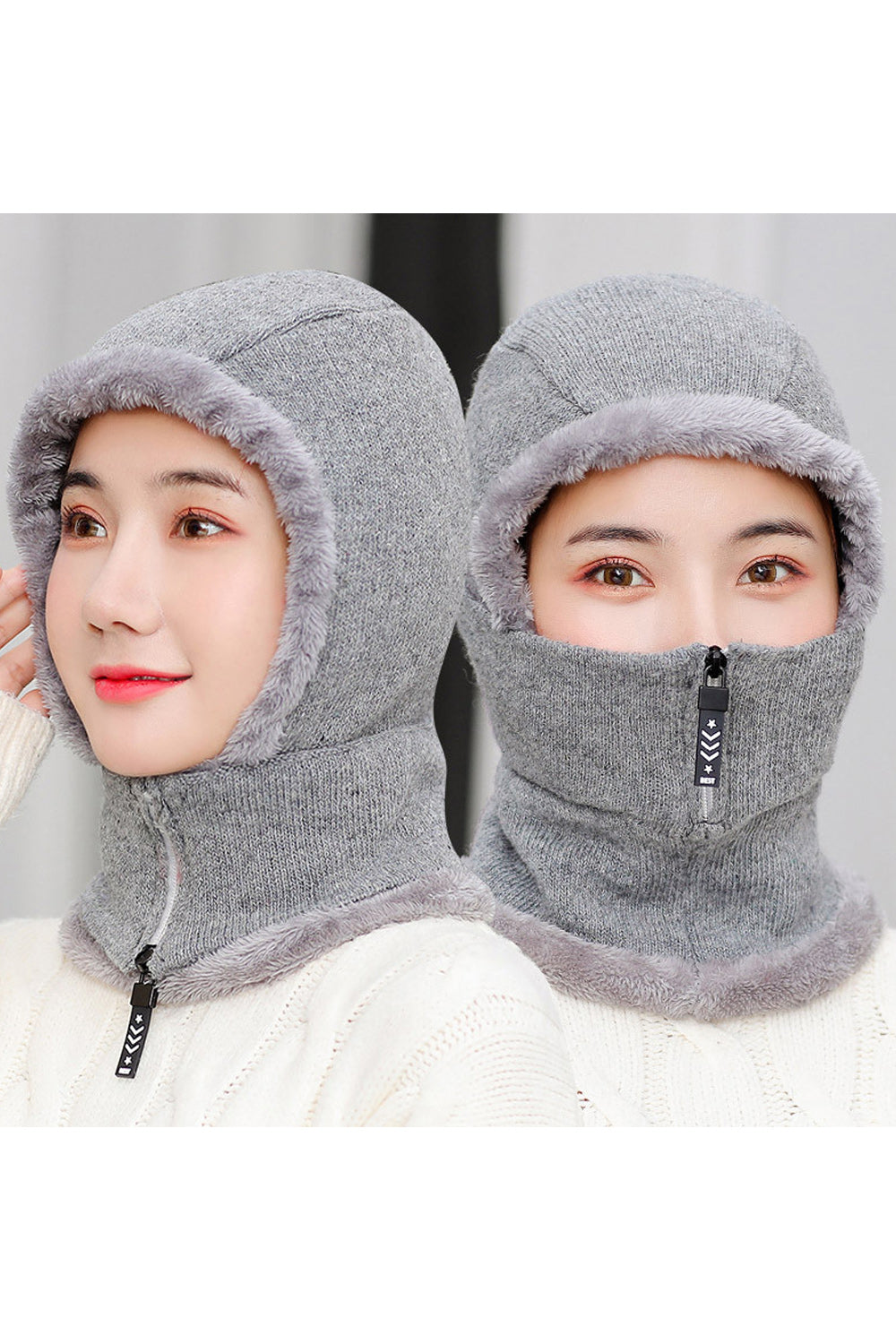 Women Casual Winter Thick Solid Pattern Magnificent Knitted Hat