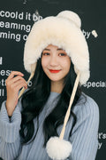 Women Comfortable Solid Colored Thick Elegant Knitted Hat