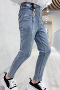 Kids Girls Relax Fit Solid Colored Spring Season Stretchy Jeans