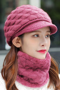 Women Cozy Solid Colored Breathable Winter Knitted Hat