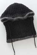 Women Comfortable Winter Season Solid Pattern Thick Knitted Hat