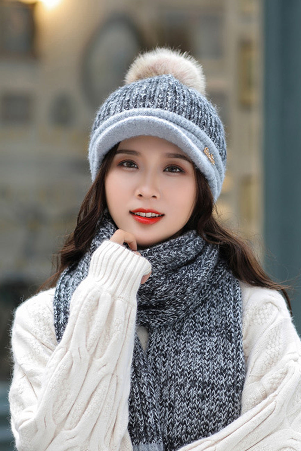 Women Breathable Warm Winter Decent Styled Knitted Hat