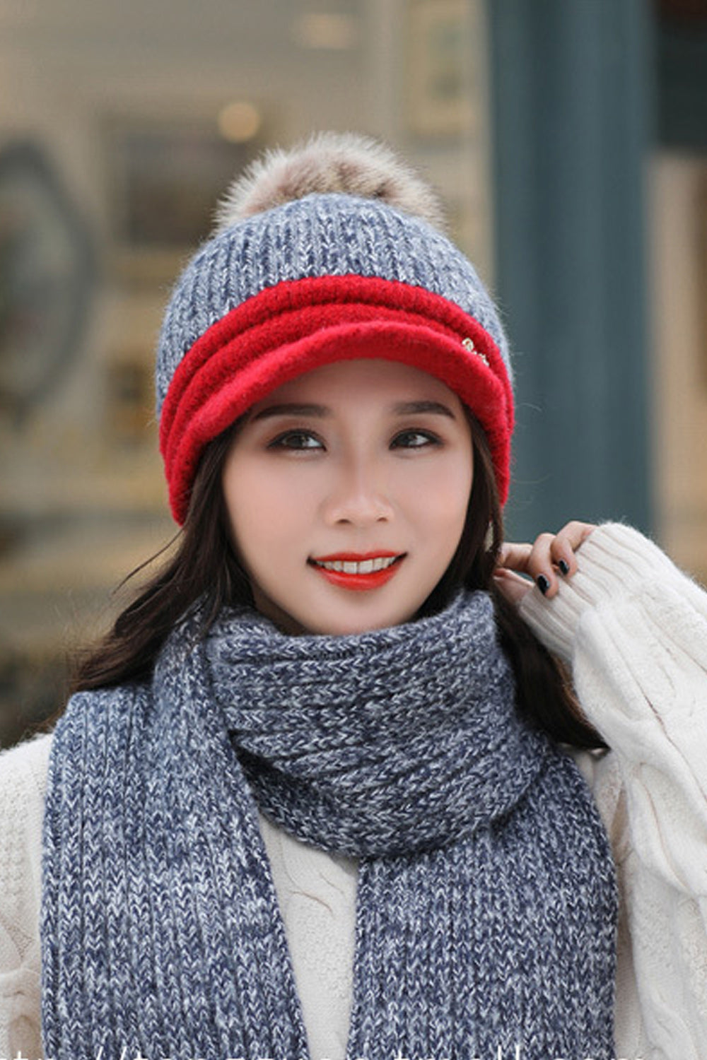 Women Breathable Warm Winter Decent Styled Knitted Hat