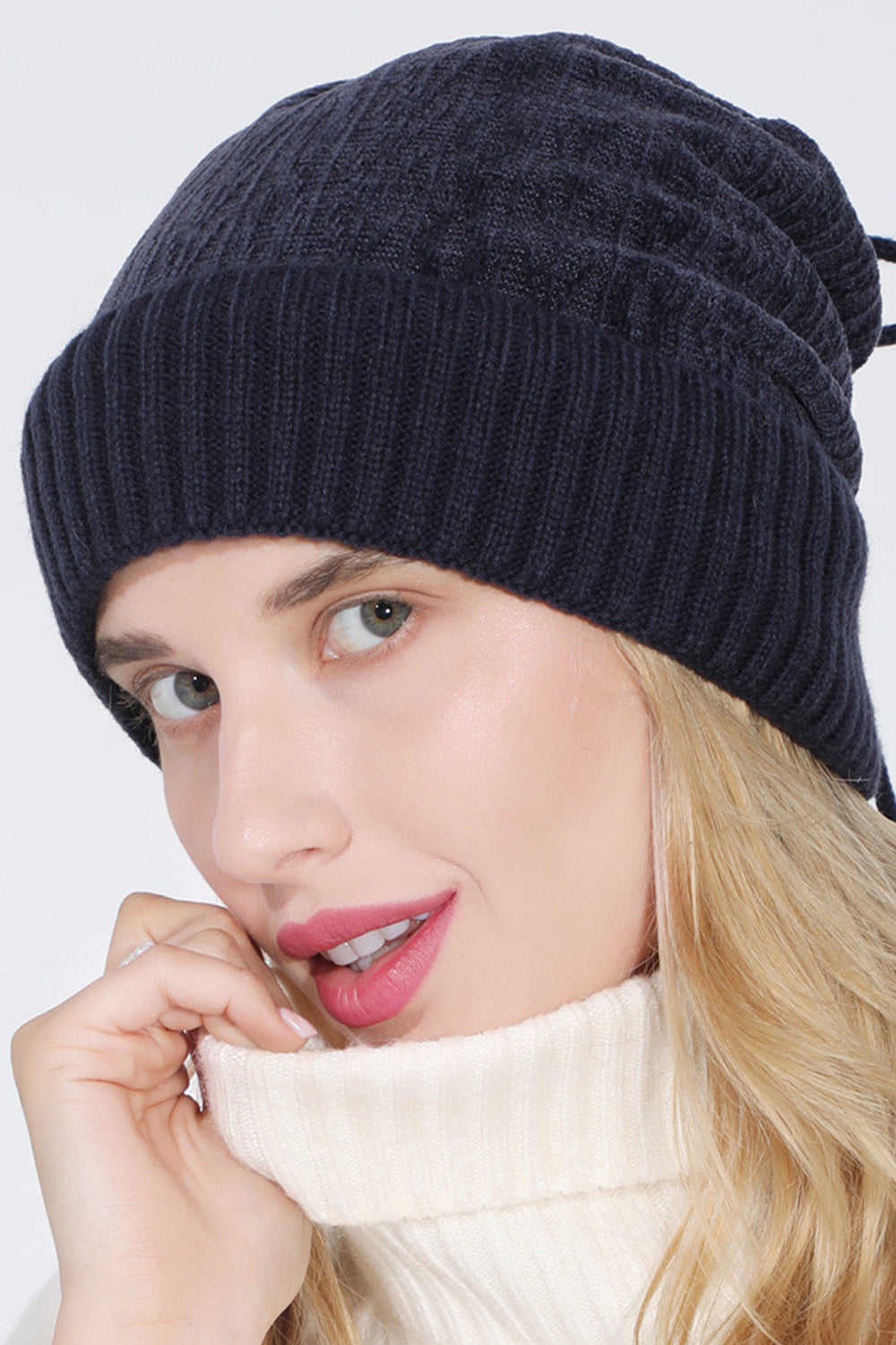 Women Cozy Amazing Simple Solid Pattern Magnificent Knitted Hat