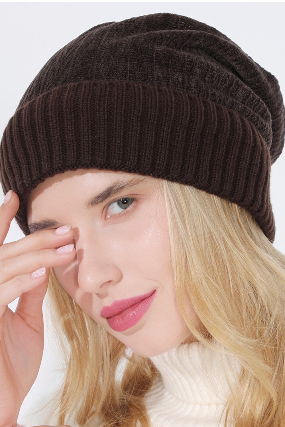 Women Cozy Amazing Simple Solid Pattern Magnificent Knitted Hat