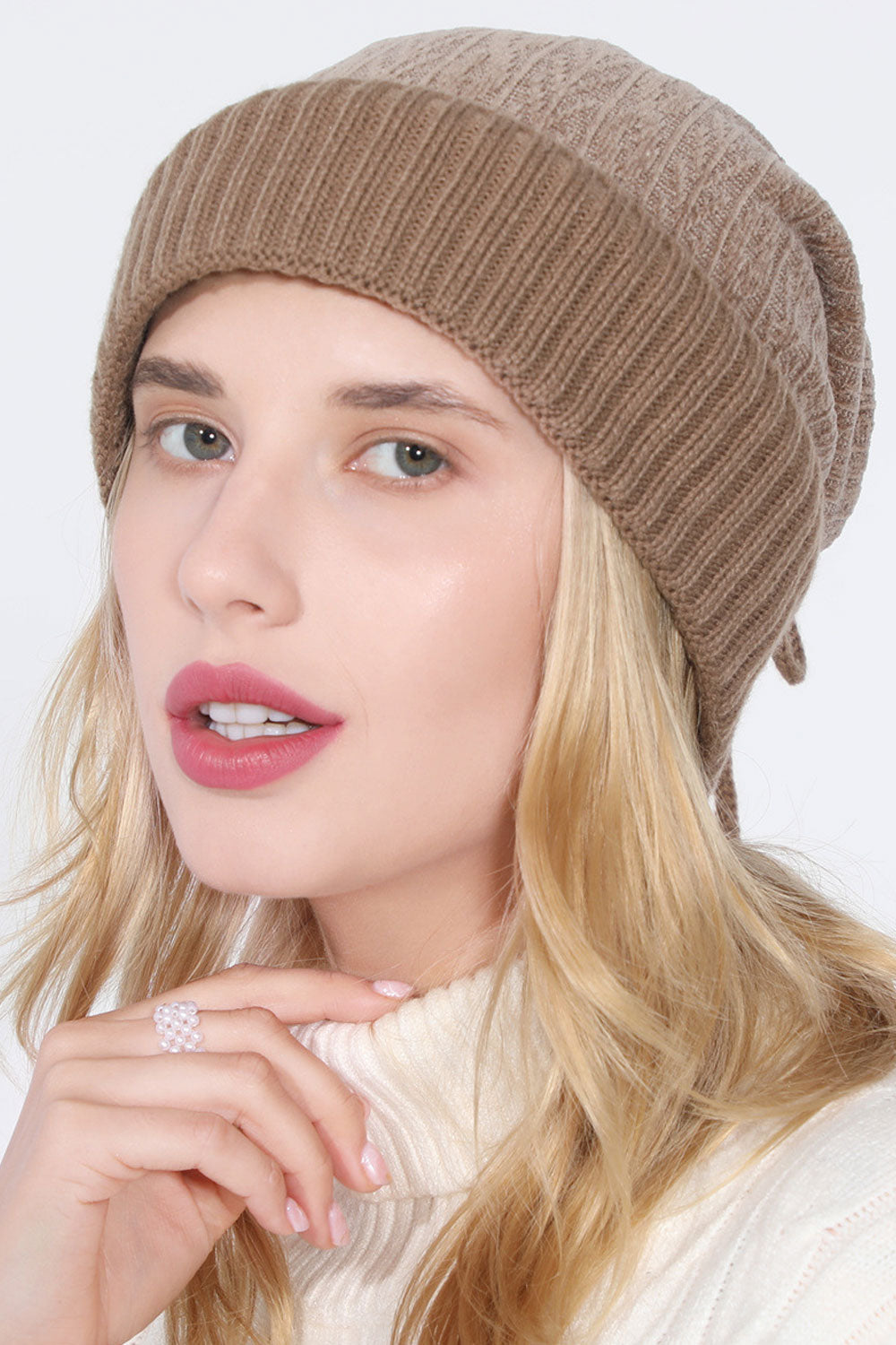 Women Cozy Amazing Simple Solid Pattern Magnificent Knitted Hat