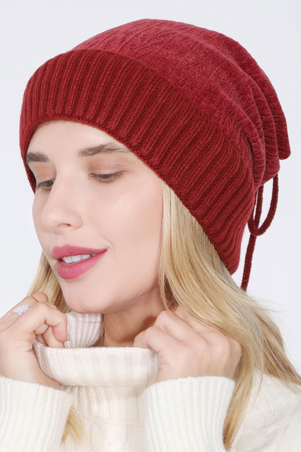 Women Cozy Amazing Simple Solid Pattern Magnificent Knitted Hat