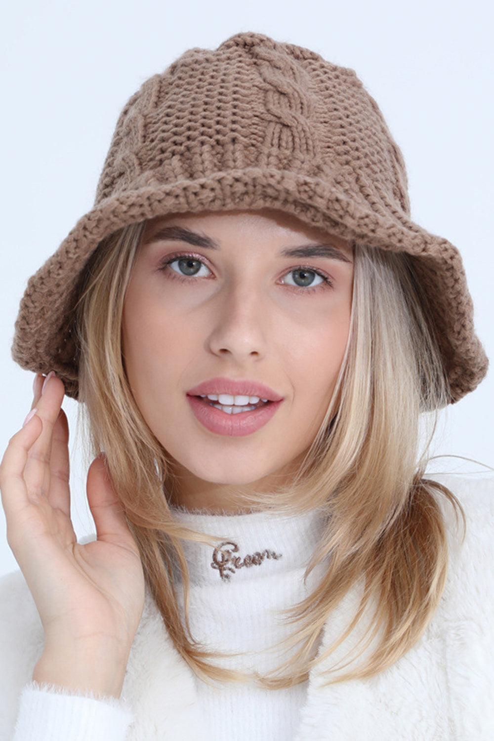 Women Trendy Dome Styled Winter Casual Solid Colored Pretty Knitted Hat