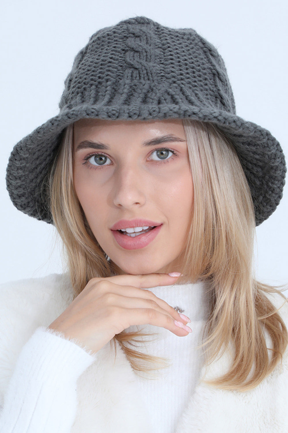 Women Trendy Dome Styled Winter Casual Solid Colored Pretty Knitted Hat