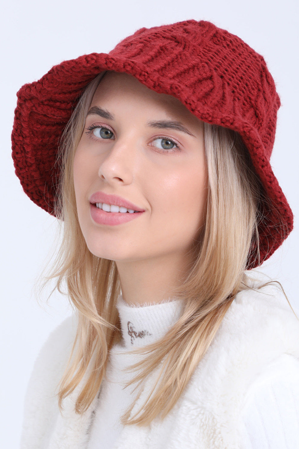 Women Trendy Dome Styled Winter Casual Solid Colored Pretty Knitted Hat