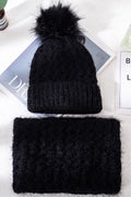 Women Solid Pattern Classy Winter Season Warm Knitted Hat