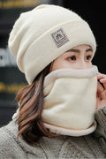 Women Simple Solid Colored Warm Breathable Lovely Knitted Hat