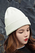 Women Elegant Decent Solid Colored Cozy knitted Hat