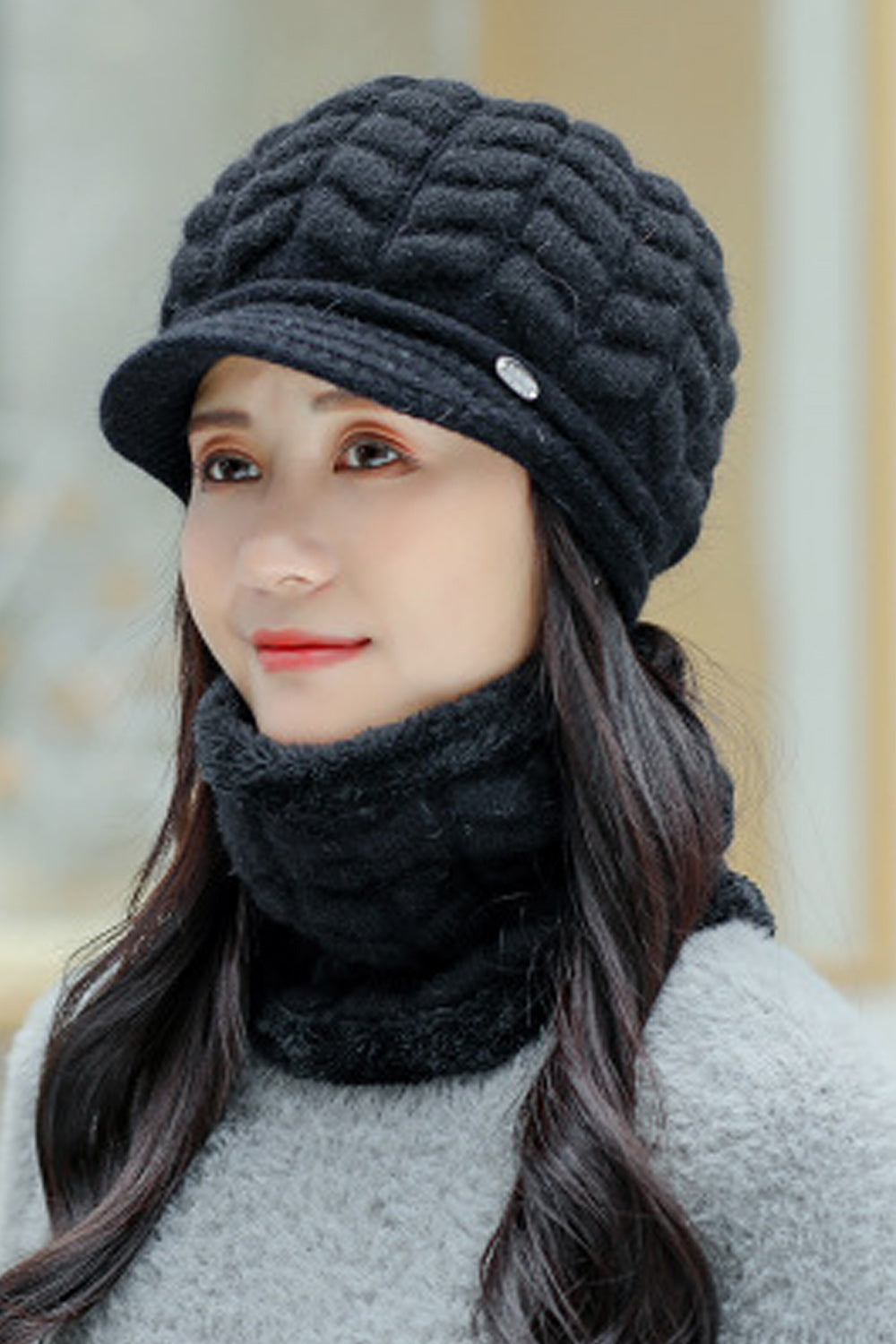 Women Lovely Casual Cozy Solid Colored Magnificent Knitted Hat