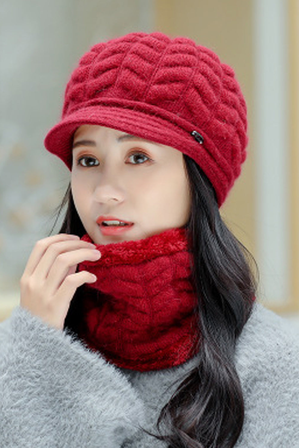 Women Lovely Casual Cozy Solid Colored Magnificent Knitted Hat