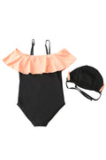 Baby & Toddler Girls Lovely Polka Dotted Pattern Easy Strapped Neck Sleeveless Summer Stylish Swimwear