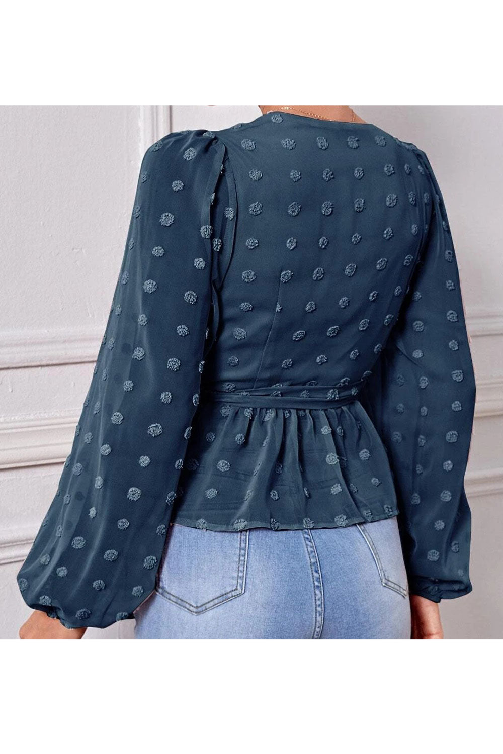 Women Stylish V-Neck Long Sleeve Outdoor Casual Shirt