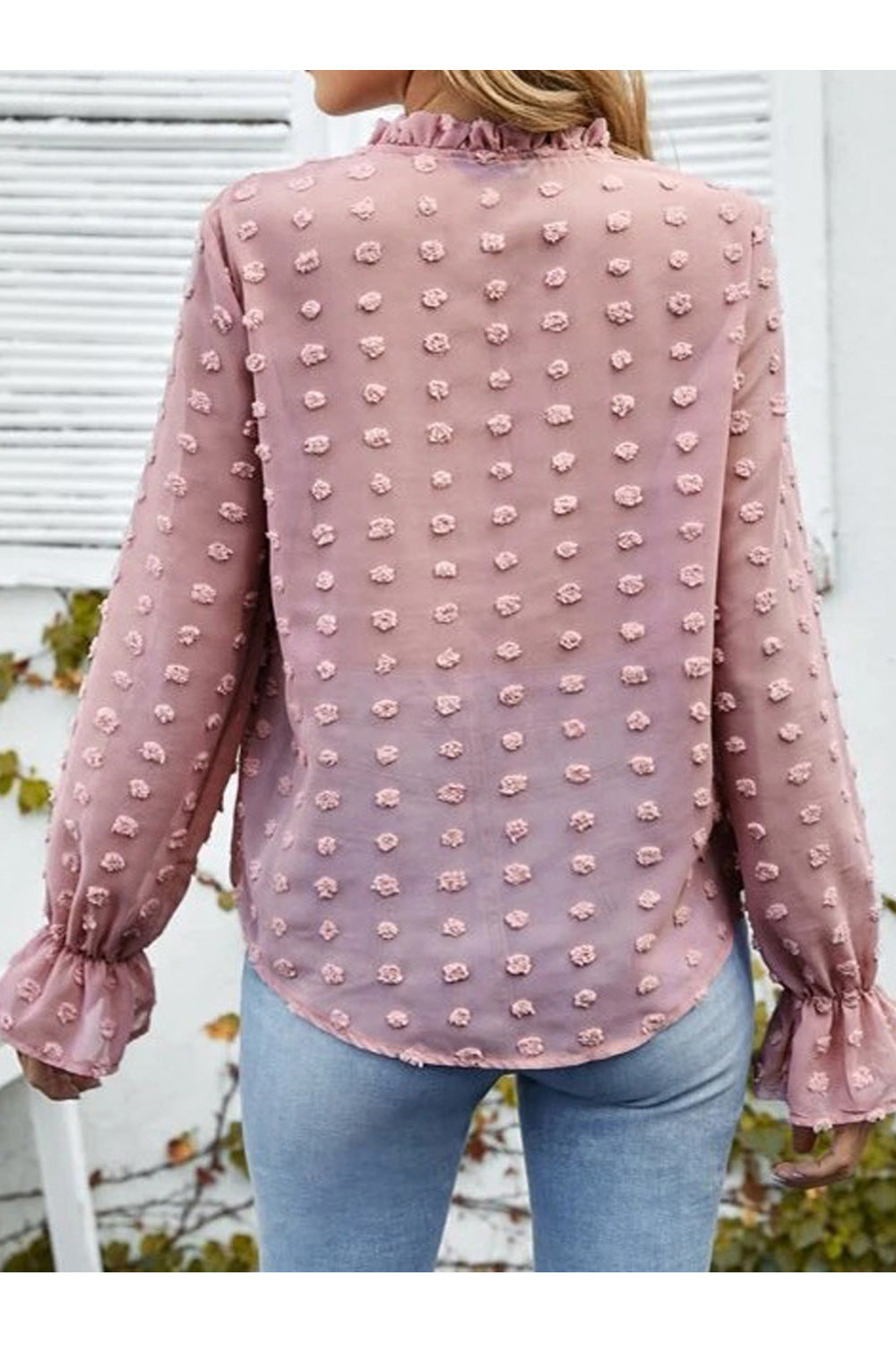 Women Long Sleeve Elegant Solid Colored Lightweight Beautiful Shirt
