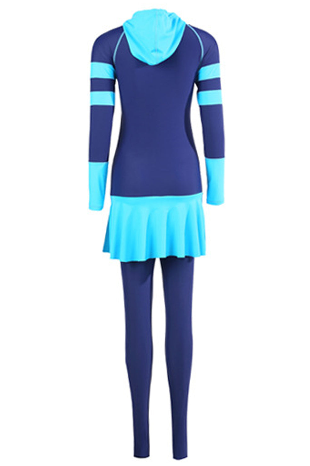 Women Stretchable Long Sleeve Zipper Closure Soft One Piece ZBSWimwear