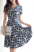 Women Amazing Printed Pattern Short Sleeve Summer Outing Cool Short Length Dress