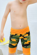 Kids Boys Comfortable Flexible Camouflage Printed Stylish Swimwear Short