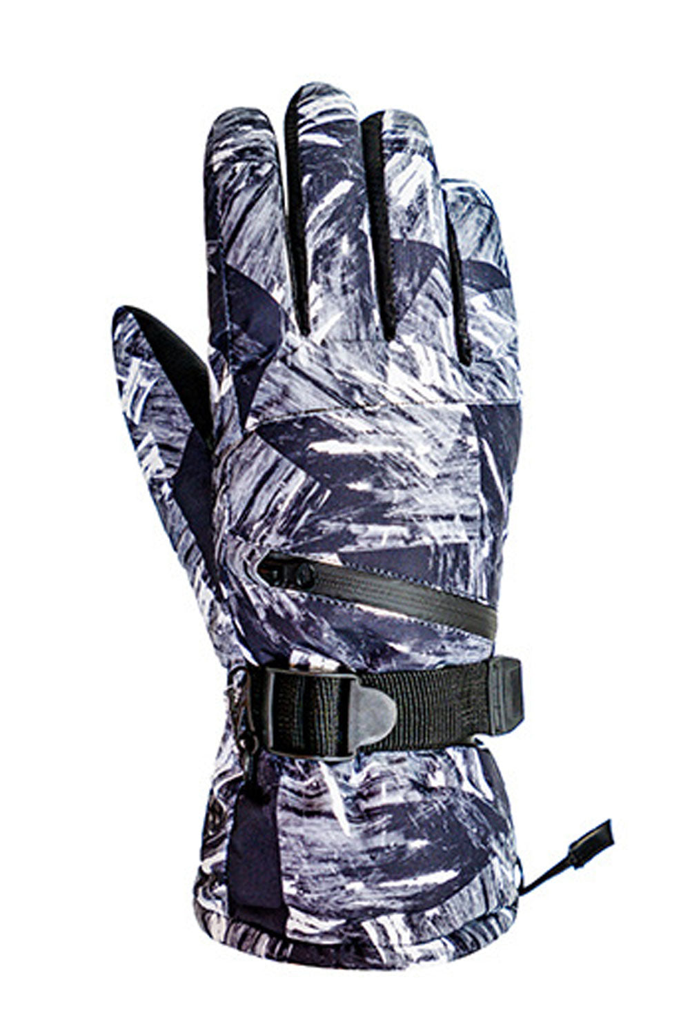 Women Lovely Printed Pattern Waterproof Outdoor Thick & Warm Ski Gloves
