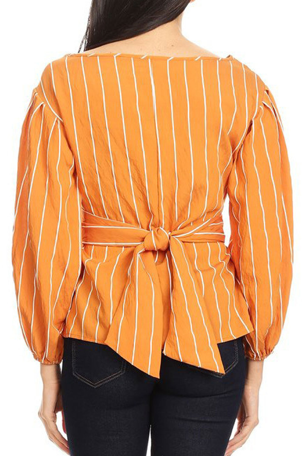 Women Modern Boat Neck Cloth Belt Slim & Stylish Shirt