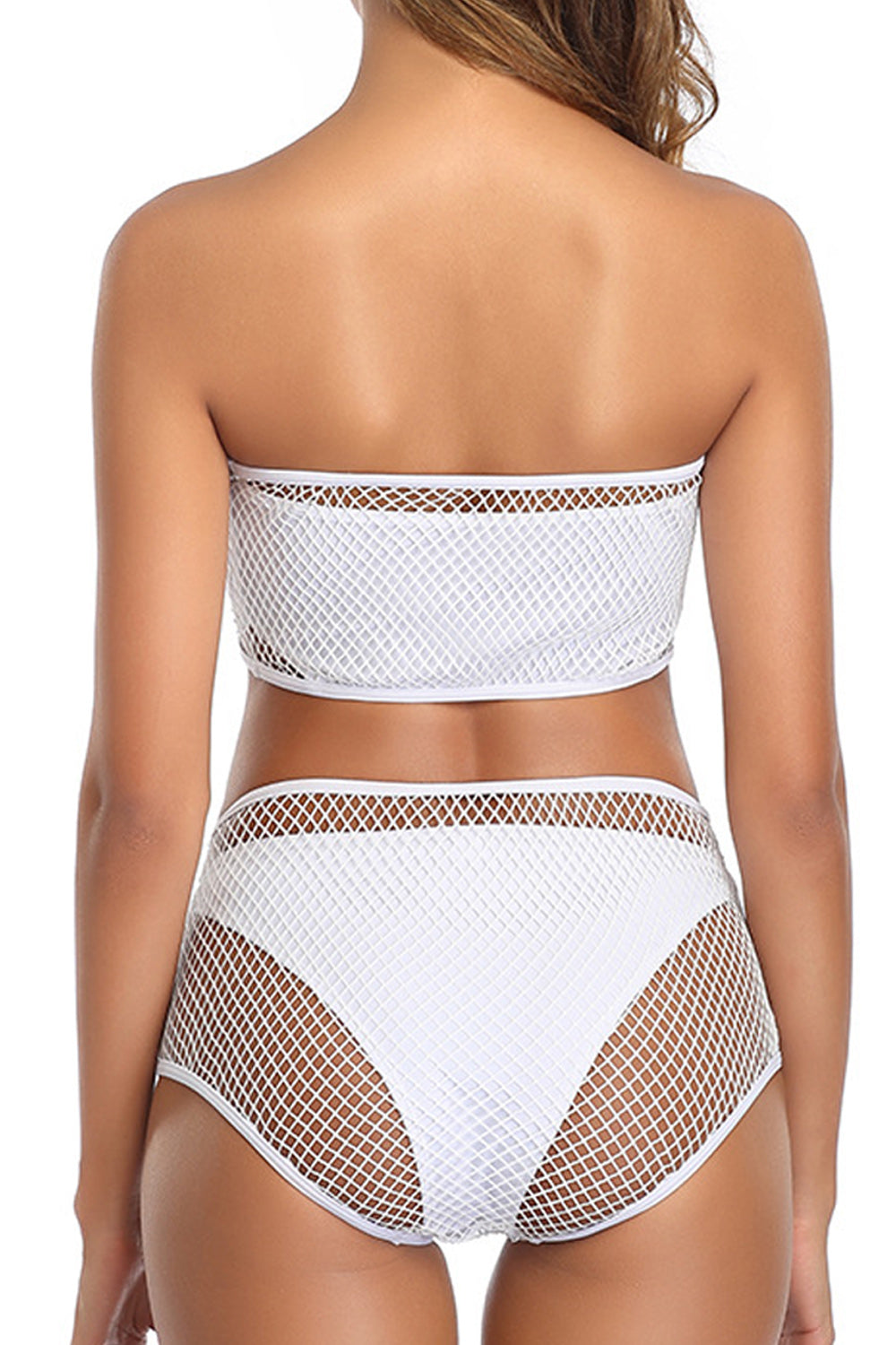 Women Cool Off-Neck Solid Colored Two Piece ZBSWimwear