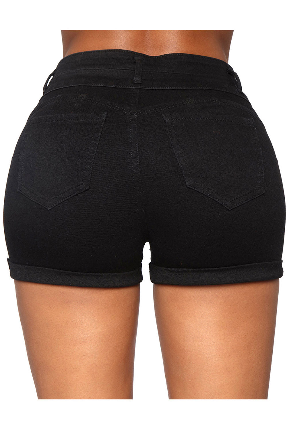 Women Fitted Button Closure Summer Fashion Short