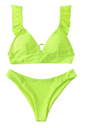 Women Elegant Styled Flying Shoulder Flexible Soft Two Piece ZBSWimwear