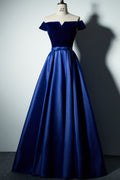 Women Short Sleeve Solid Colored Elegant Soft Silky Evening Dress