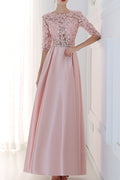Women Round Neck Sleeveless Style Smooth Soft Wedding Dress