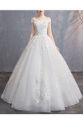 Women Stylish Floral Embroidered V-Neck Fabulous Wedding Dress