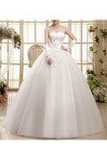 Women Lace Embroidered Slim Waist Soft Solid Colored Lovely Wedding Dress