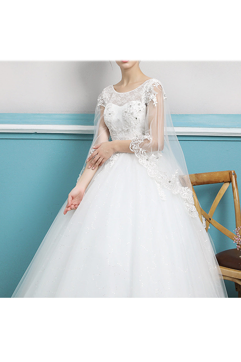 Women Slim Waist Solid Colored Skirt Elegant Style Wedding Dress
