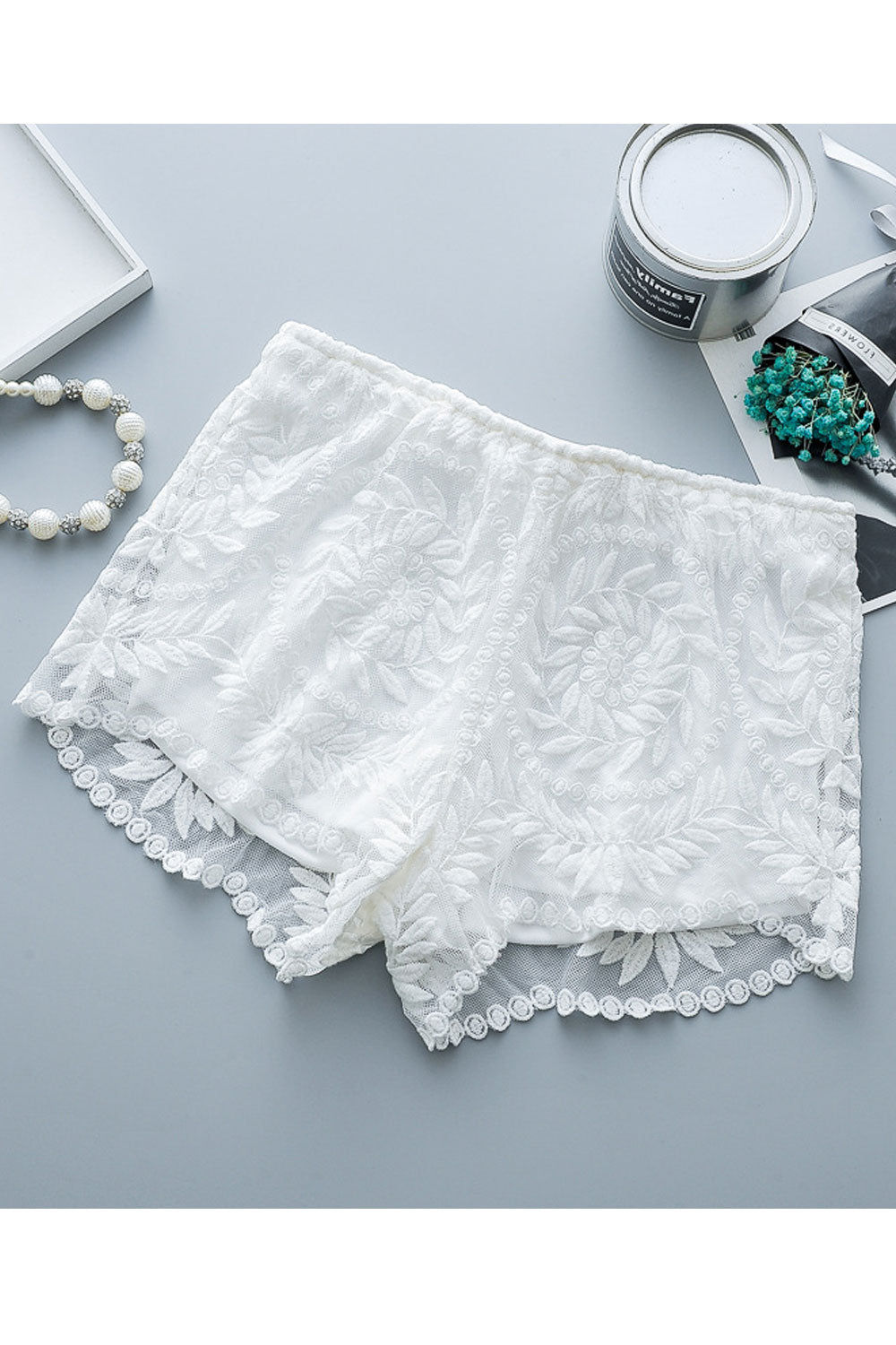 Women Lace Up Elasticated Waist Thin Summer Short