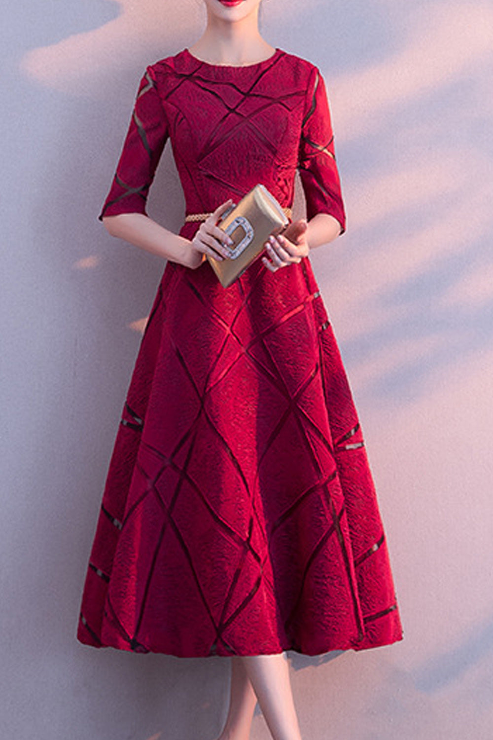 Women Breathable Loose Skirt Half Sleeve Fashionable Evening Dress