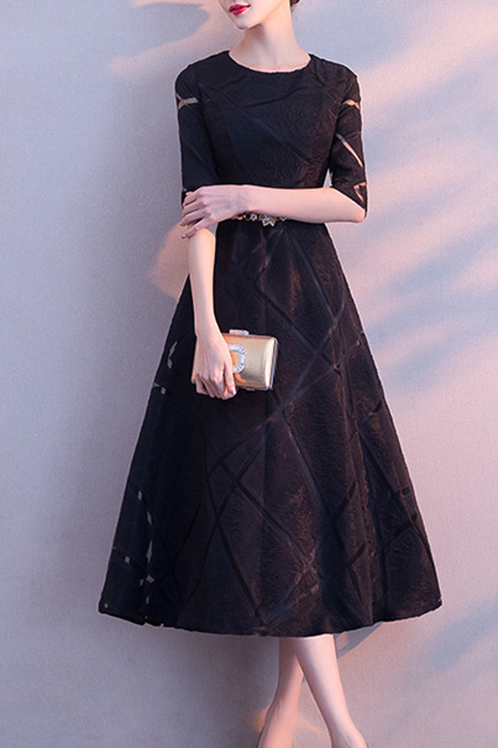 Women Breathable Loose Skirt Half Sleeve Fashionable Evening Dress
