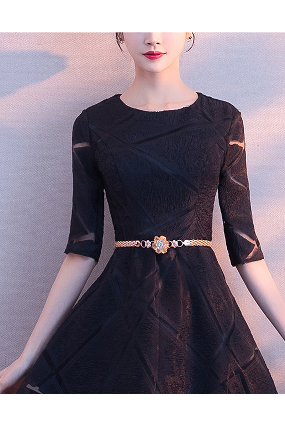 Women Breathable Loose Skirt Half Sleeve Fashionable Evening Dress