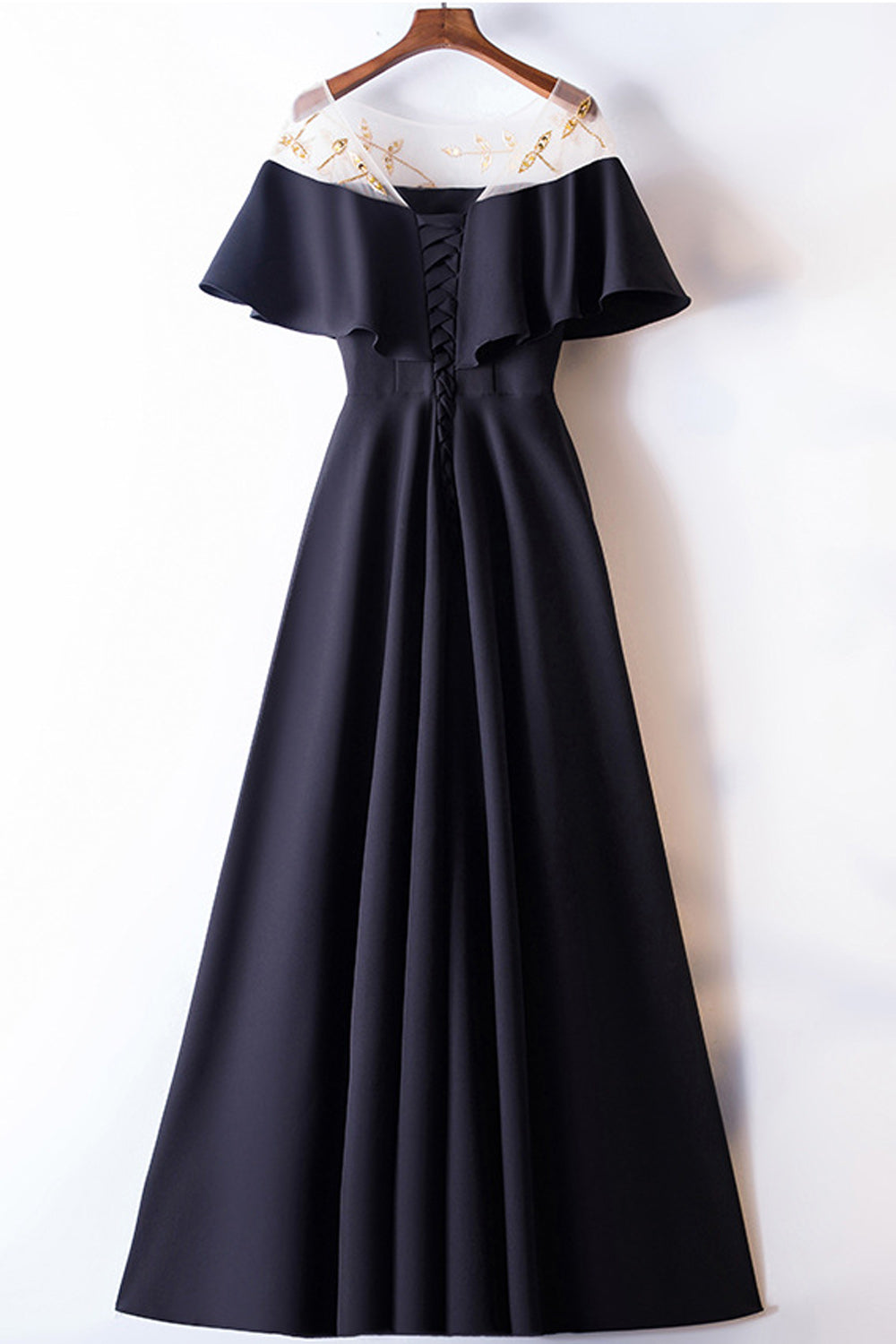 Women Pleated Pattern Skirt Solid Colored Cold Shoulder Evening Dress