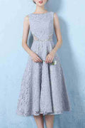 Women Beautiful Flower Embroidered Sleeveless Style Thin Evening Party Dress