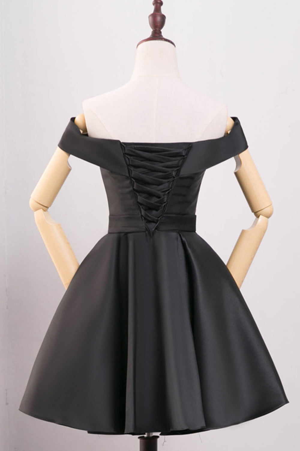 Women Short Length Pleated Pattern Solid Colored Party Dress